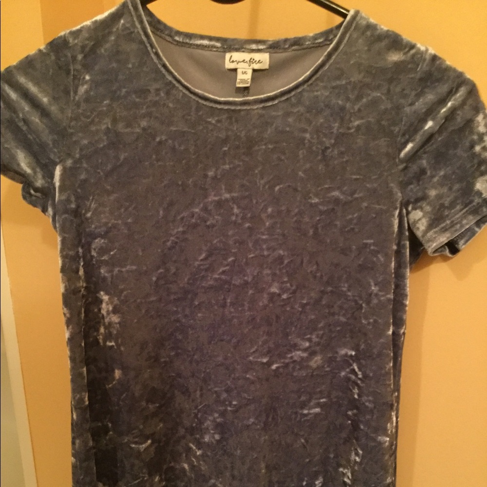 Blue Velvet Top